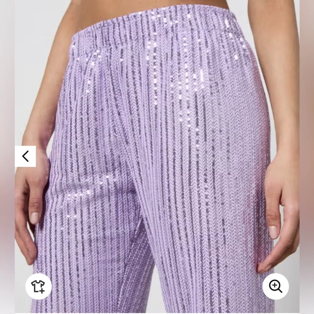 New! Stine Goya Markus Sequin Pants Lavender Purple Sz‎ XS $280